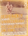 Geoff Rickly (of Thursday), Vinnie Caruana (of I Am The Avalanche / The Movielife), Picture Atlantic, Owl Paws