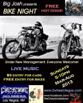 First Night Of Sunday Bike Nights Hosted By Big Josh And Performing Will Be Thee Swank Bastards. Under New Management, Everyone Welcome!  Live Music, Free Hot Dogs, $5, Bikers Free Entry, 5pm