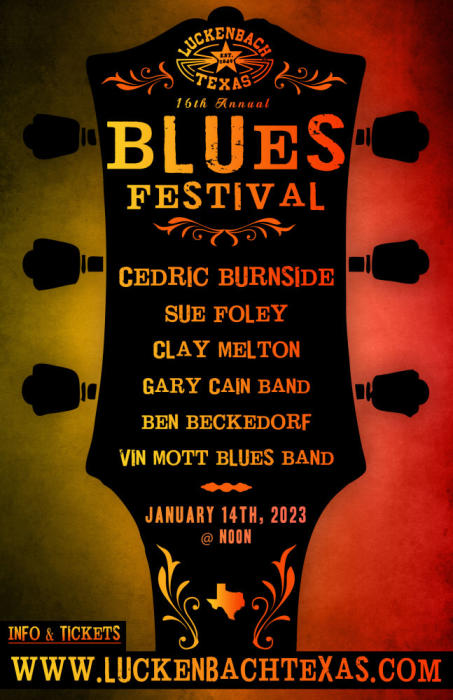 16th Annual Blues Festival DANCEHALL SHOW @ Luckenbach Texas