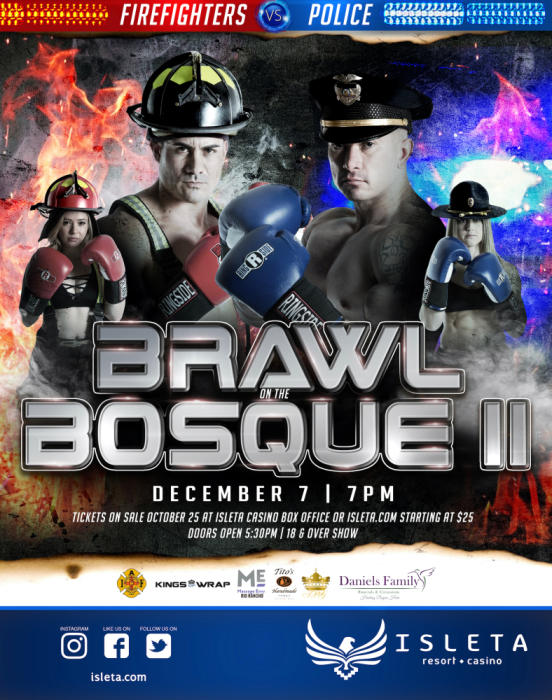 Brawl On The Bosque Ii Cops Vs Firefighters Boxing Event Isleta