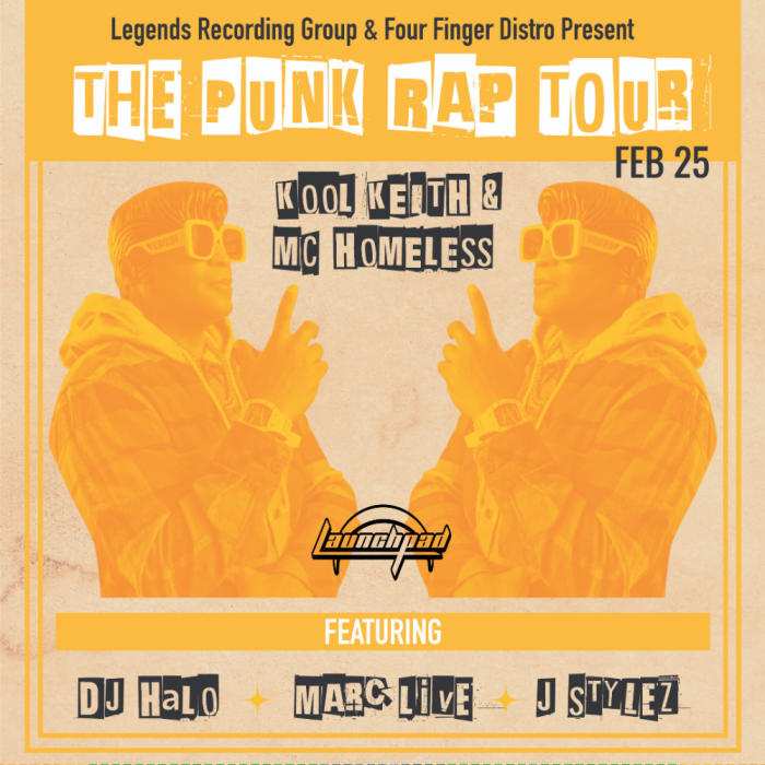 Kool Keith & MC Homeless - The Punk Rap Tour @ Launchpad Albuquerque, NM -  February 25th 2025 8:00 pm
