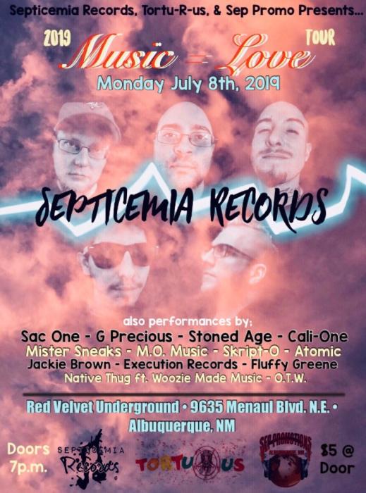 Music Love Tour In Abq Nm Septicemia Records More Red
