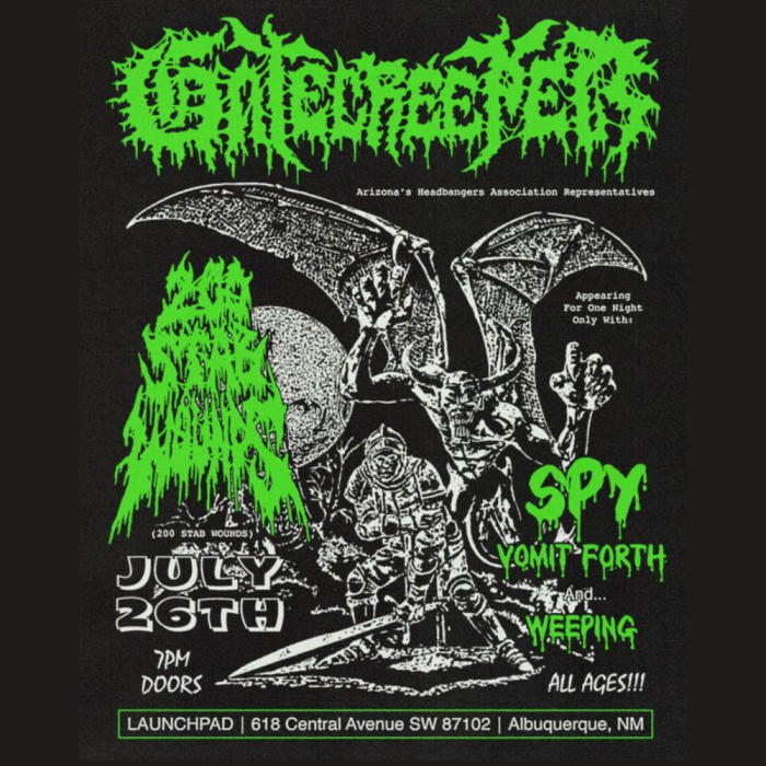 Launchpad - Gatecreeper * 200 Stab Wounds * Spy * Vomit