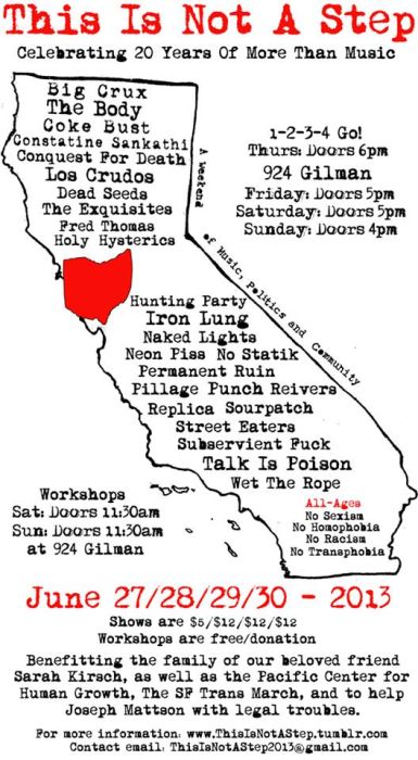 This Is Not A Step: Punch, Constatine Sankathi, Fred Thomas, Big Crux, Holy, The Exquisites, Sourpatch, Street Eaters