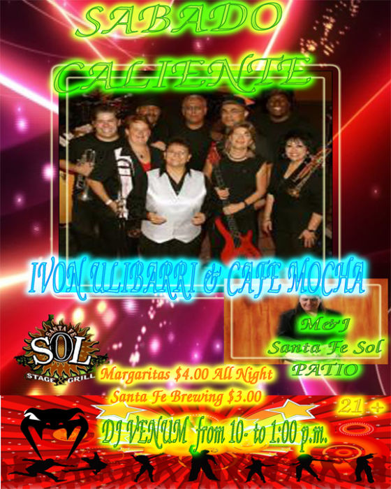 Sabado Caliente  IVON ULIBARRI & CAFE MOCHA from 7:00 PM to 10 pm