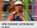 (Apr 7-May 26) 6:30pm Tuesday Latin Music Class