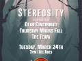 Stereosity * Dear Cincinnati * Thursday Marks Fall * The Tewa