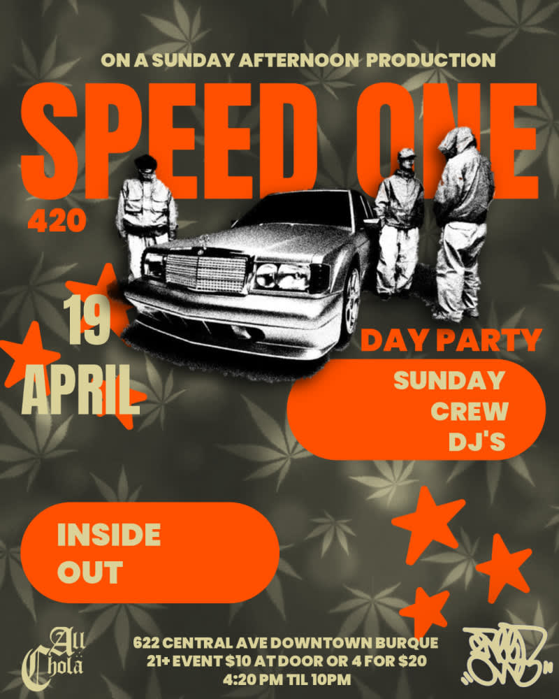 Speed One Day Party featuring The Sunday Crew DJ's