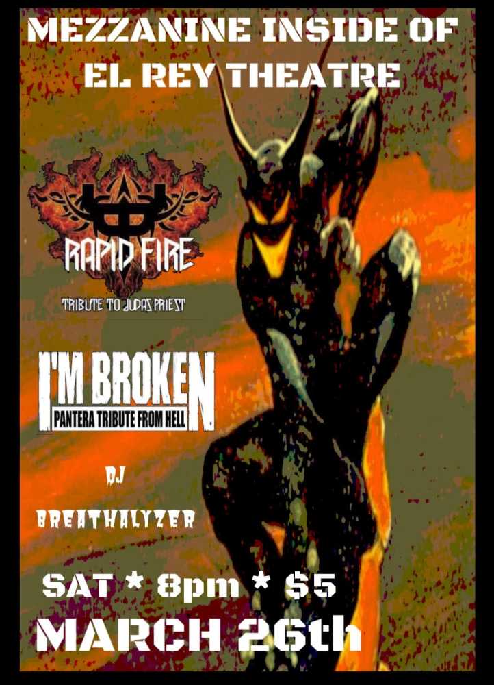 80s/90s Metal Night! w/ Rapid Fire, I'm Broken, &amp; DJ Breathalyzer