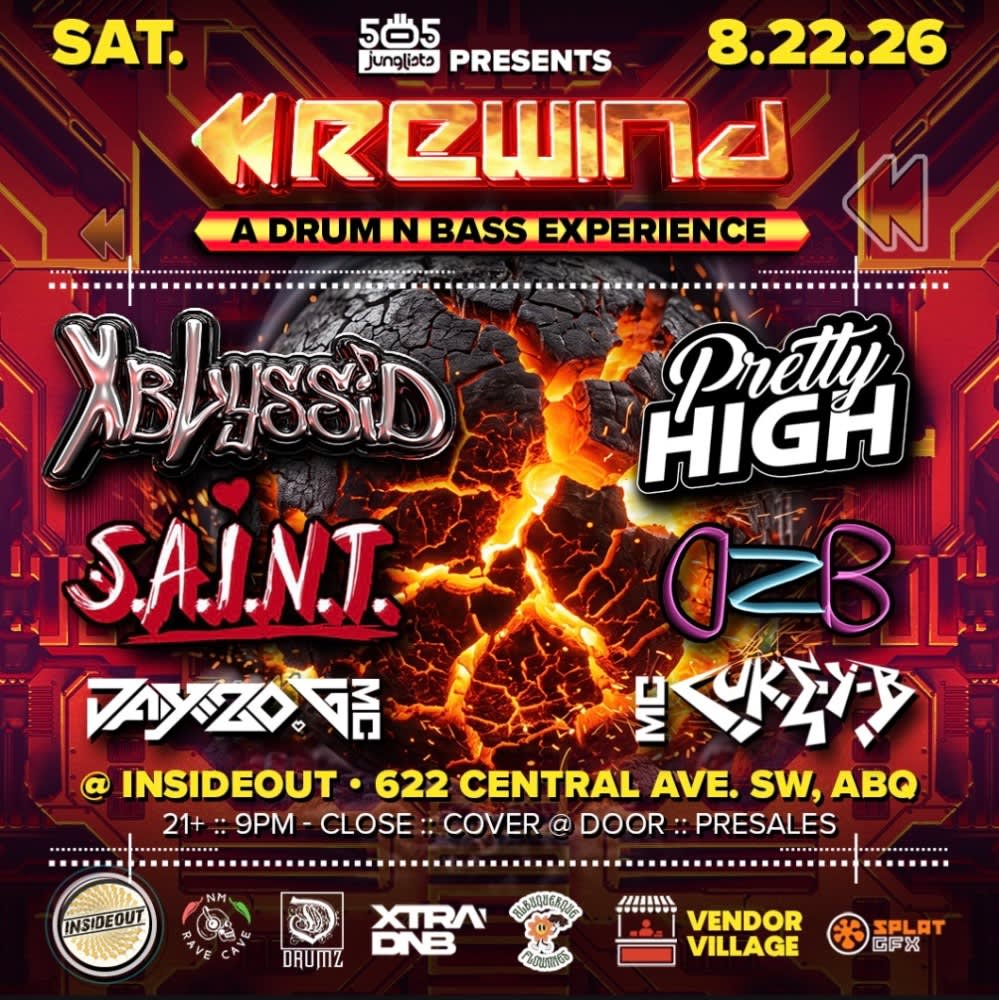 505 Junglists Presents : Rewind Featuring * XBLYSSID * Pretty High * S.A.I.N.T * Dumb And Based * Jaymo G MC & Luke's B MC