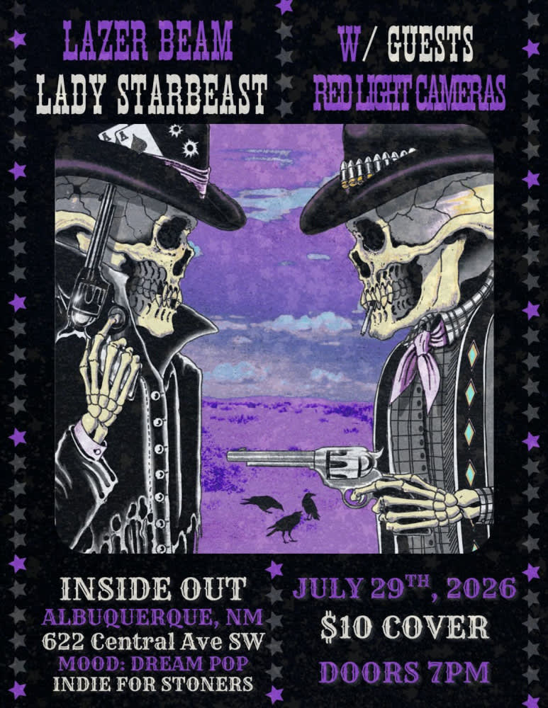 Red Light Cameras * Lazer Beam * Lady Starbeast * Junkyard Butterfly