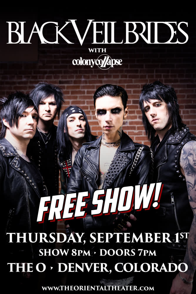 The Oriental Theater - Black Veil Brides