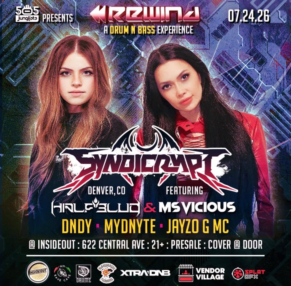 505 Junglist Presents: Syndicrypt * Halfblud * MS Vicious * DNDY * MYDNYTE * Jayzo G