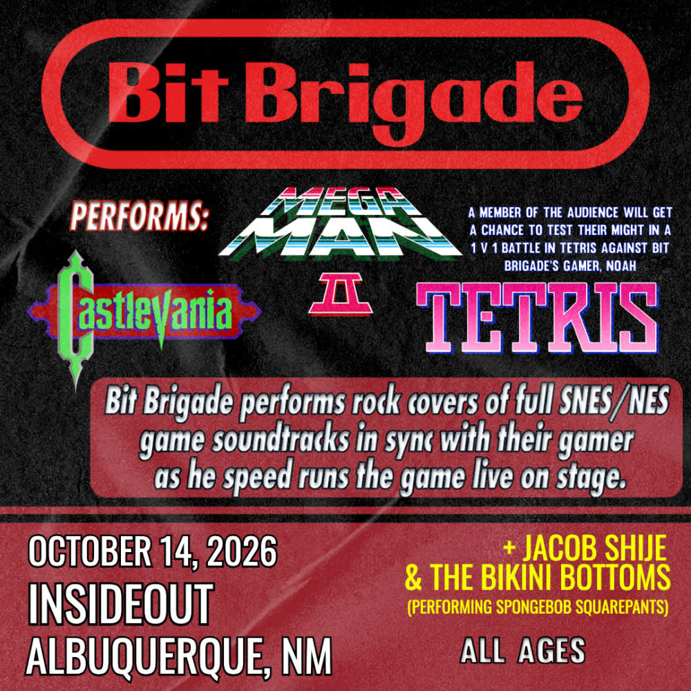 Bit Brigade Performs "Mega Man II" + "Castlevania" + "Tetris" LIVE -- W/ Jacob Shije & the Bikini Bottom