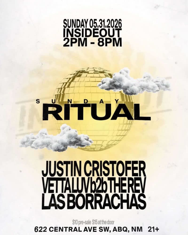 Sunday Ritual                            Justin Chistofer * Vetta Luv b2b The Rev * Law Borrachas