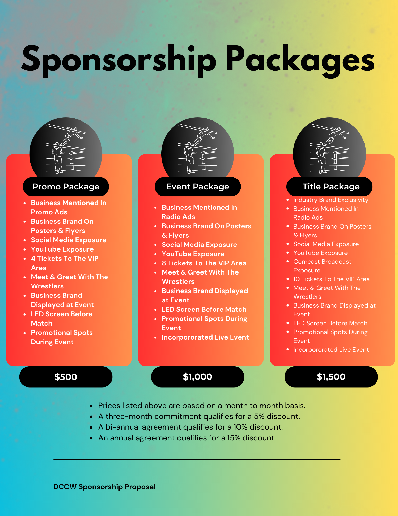 DCCW Sponsorship Proposal Page 6