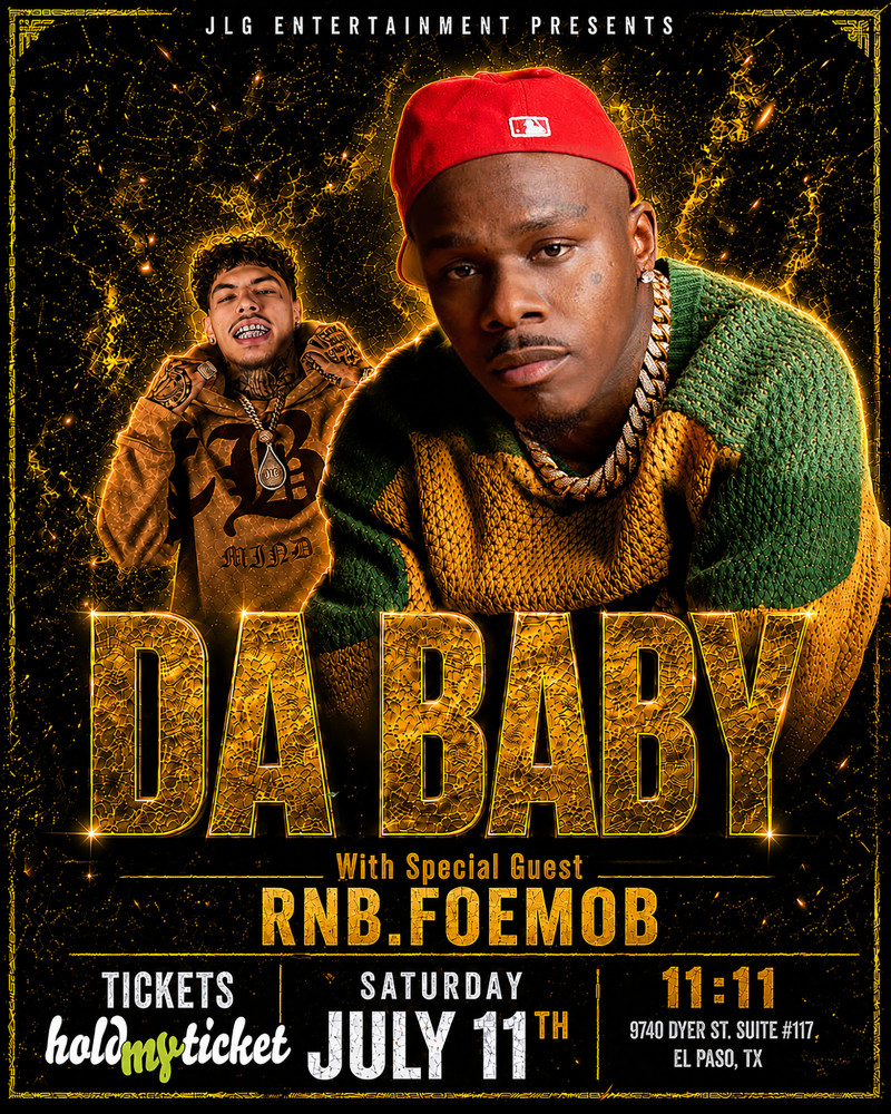 DA BABY EL PASO @ 11:11 EPTX 2026-07-11 20:00:00