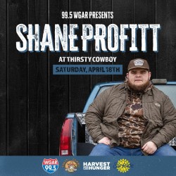 99.5 WGAR & SURFSIDE PRESENT SHANE PROFITT 