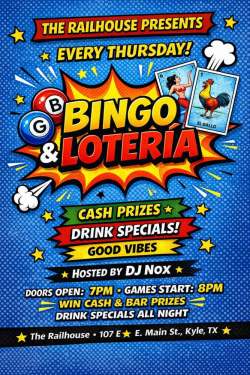 Cash Bingo and Loteria Thursdays