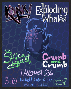 Konk w/ The Exploding Whales, Space Beast, Crumb & Crumb
