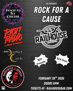 ROCK FOR A CAUSE Featuring Learn to Swim (Tool Tribute), Riot Radio (A Tribute to Paramore),