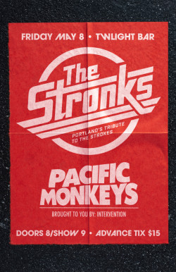 Pacific Monkeys (Arctic Monkeys Tribute) w/ The Stronks (The Strokes Tribute)