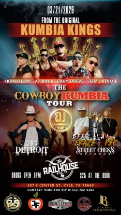 The Cowboy Kumbia Tour Featuring Original Members of Los Kumbia Kings, Chris Detroit and More!