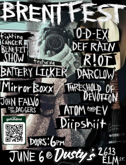 Battery Licker w/ Mirror Boxx + John Falvo/ Daggers + O-D-Ex + Def Rain + R!ot + Darclow + Threshold Of Devotion + Adam And EV + Diipshiit
