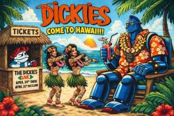 SHIRTS FOR SALE -- The Dickies in Hawaii -- Custom mail-order offer