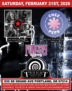 Babes Against the Machine (RATM Tribute) w/ Chee Peps (RHCP Tribute), Punchus (Primus Tribute)