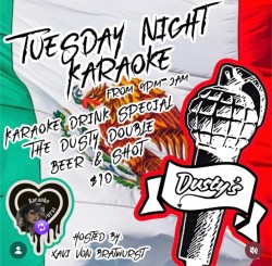 KARAOKE (every Tuesday, no cover)