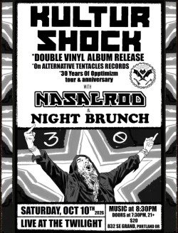 Kultur Shock (Double Vinyl Album Release) w/ Nasalrod & Night Brunch