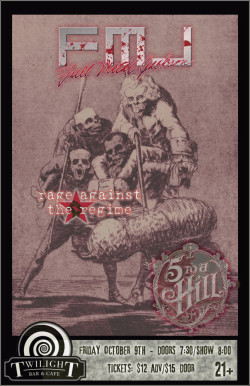 Full Metal Jackson (MJ Metal Tribute) w/ Rage Against the Regime (RATM Tribute), 5 To A Hill