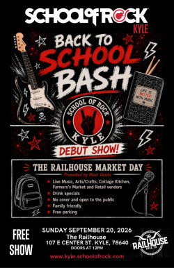 The Railhouse Market Day and School of Rock Back to School Bash