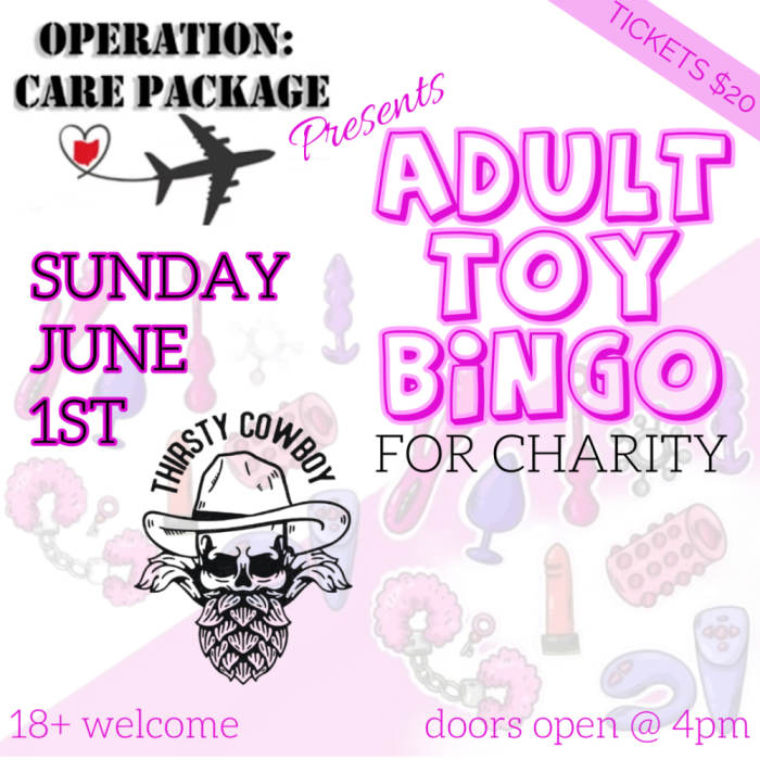 Thirsty Cowboy - ADULT TOY BINGO for Charity