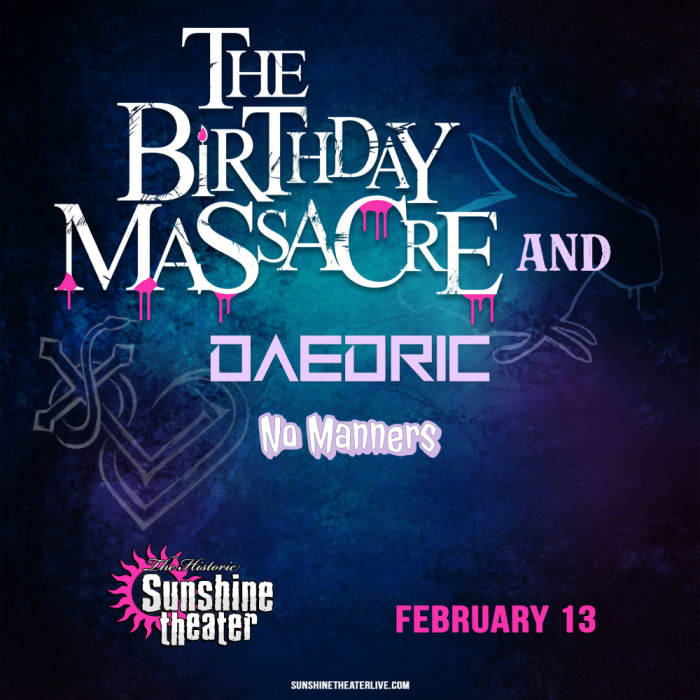 The Birthday Massacre * Daedric * No Manners
