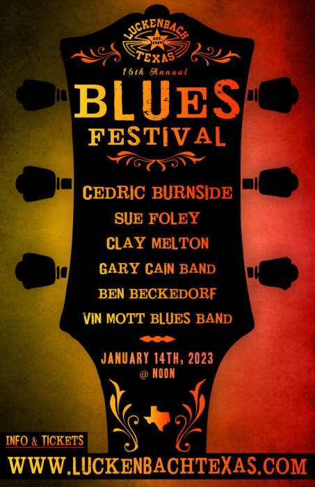 16th Annual Blues Festival DANCEHALL SHOW @ Luckenbach Texas