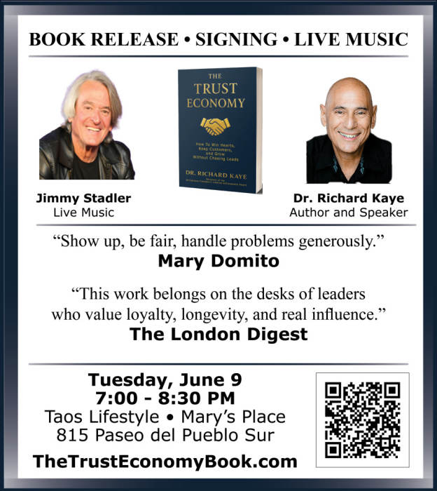 Dr. Richard Kaye Book Release & Signing with Music by Jimmy Stadler