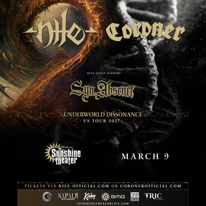 Nile * Coroner * Syn Absence