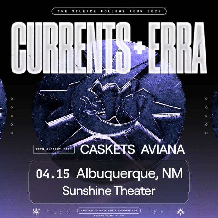 Currents * Erra - The Silence Follows Tour 2026