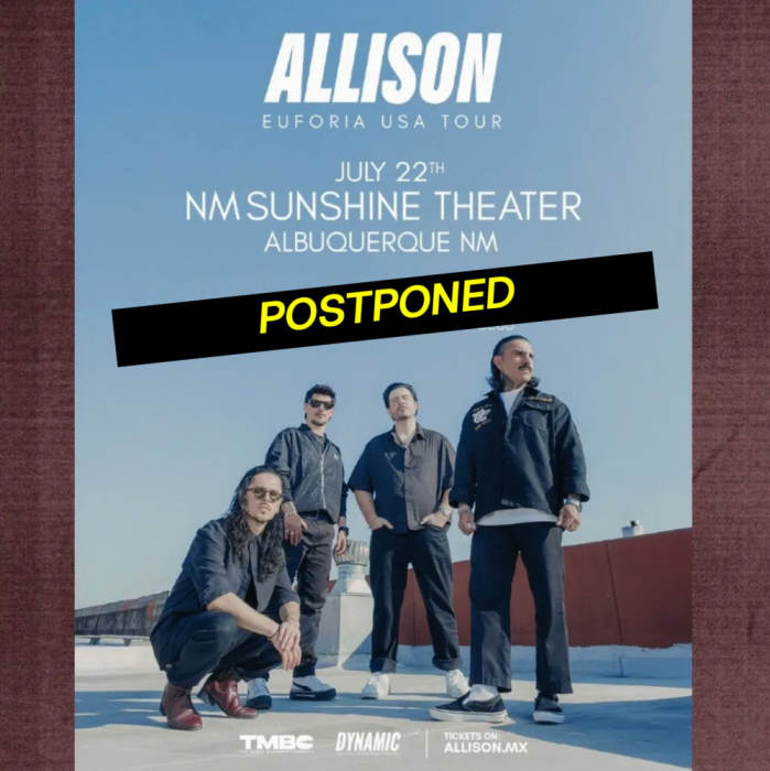 Allison - Euforia USA Tour - POSTPONED 