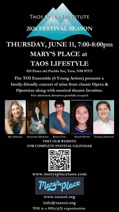Free Show by Taos Opera Institute