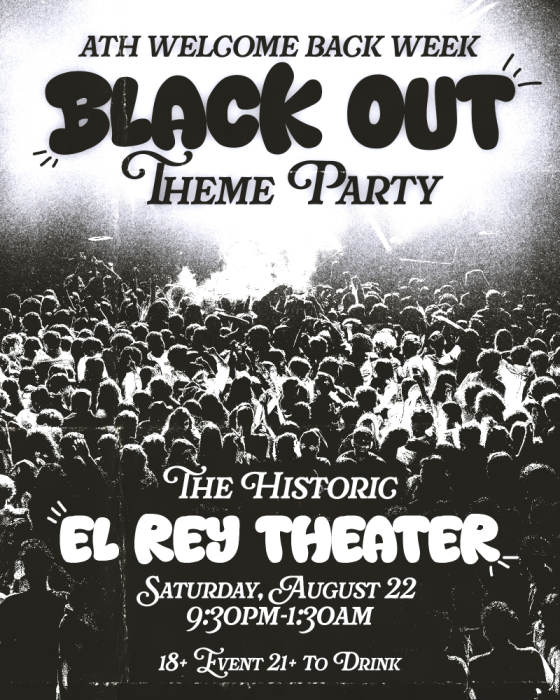 ATH Welcome Back Week Blackout Theme Party