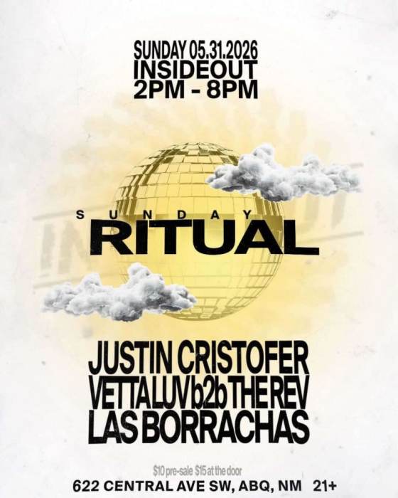 Sunday Ritual                            Justin Chistofer * Vetta Luv b2b The Rev * Law Borrachas