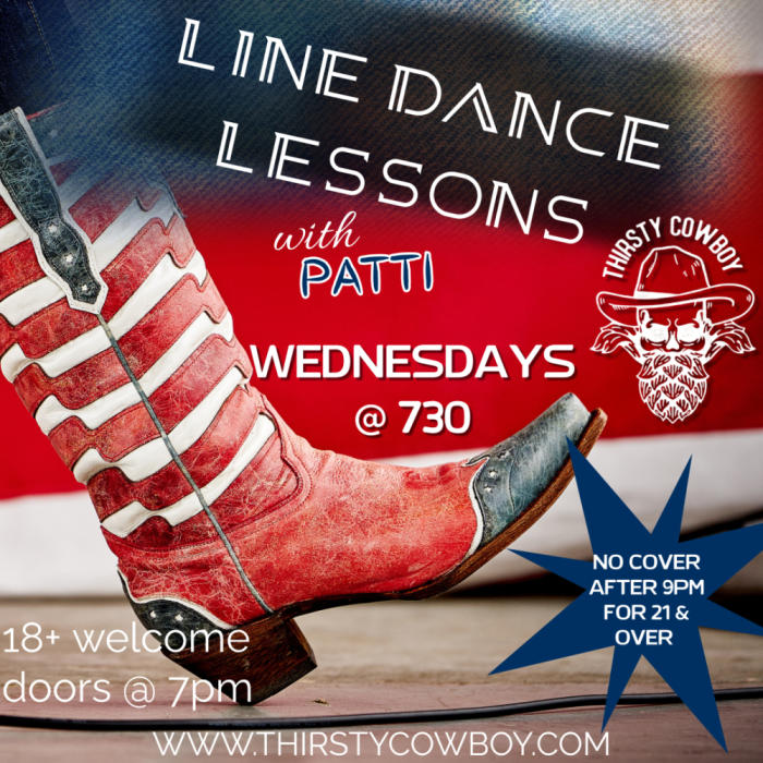 Thirsty Cowboy: LINE DANCE LESSONS WITH PATTI