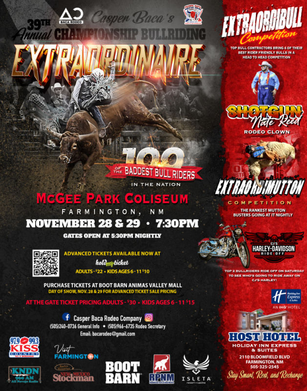 BULLRIDING EXTRAORDINAIRE farmington @ McGee park collosium 2025