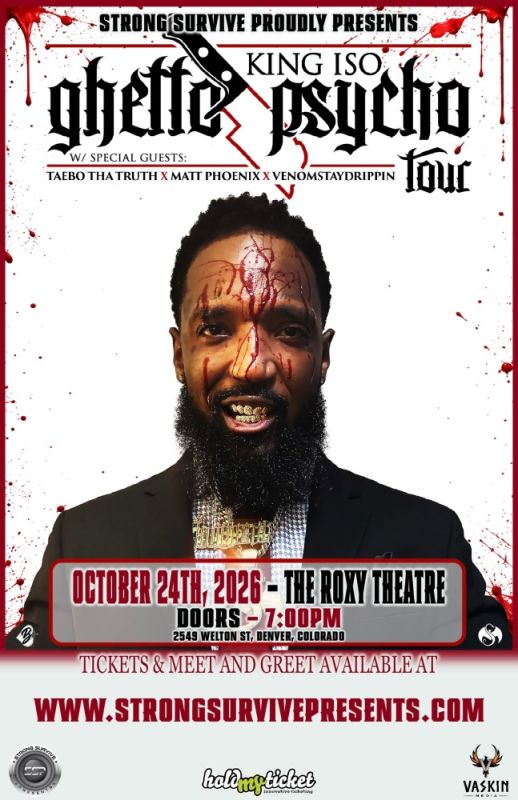 King Iso Ghetto Psycho Tour Live in Denver Denver @ The Roxy