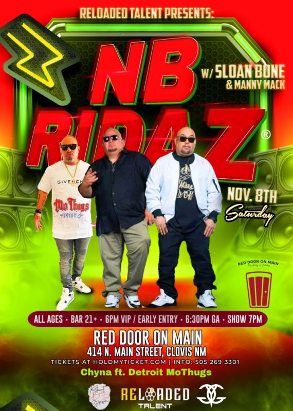 NB Ridaz Clovis @ Red Door On Main 2025-11-08 19:00:00