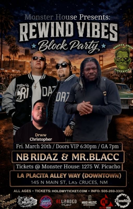 Rewind Vibes Block Party Las Cruces @ La Placita (Alley Way