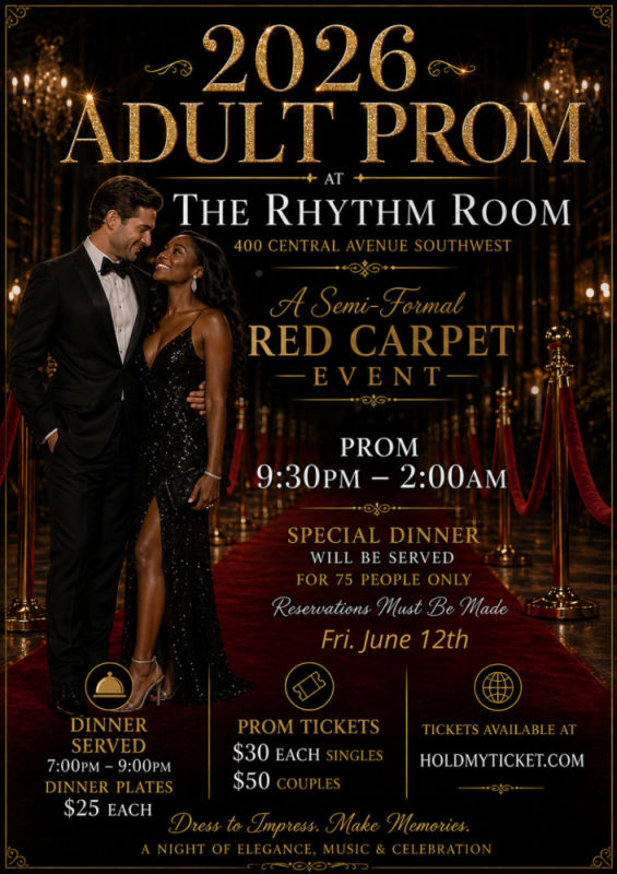 Adult Prom 2026 Albuquerque @ Rhythm Room 2026-06-12 19:00:00 Adult Prom 2026 Albuquerque @ Rhythm Room 2026-06-12 19:00:00